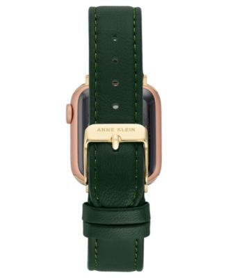 Women's Green Genuine Leather Band designed for Apple Watch&reg; 42mm (Series 10) & 38/40/41mm