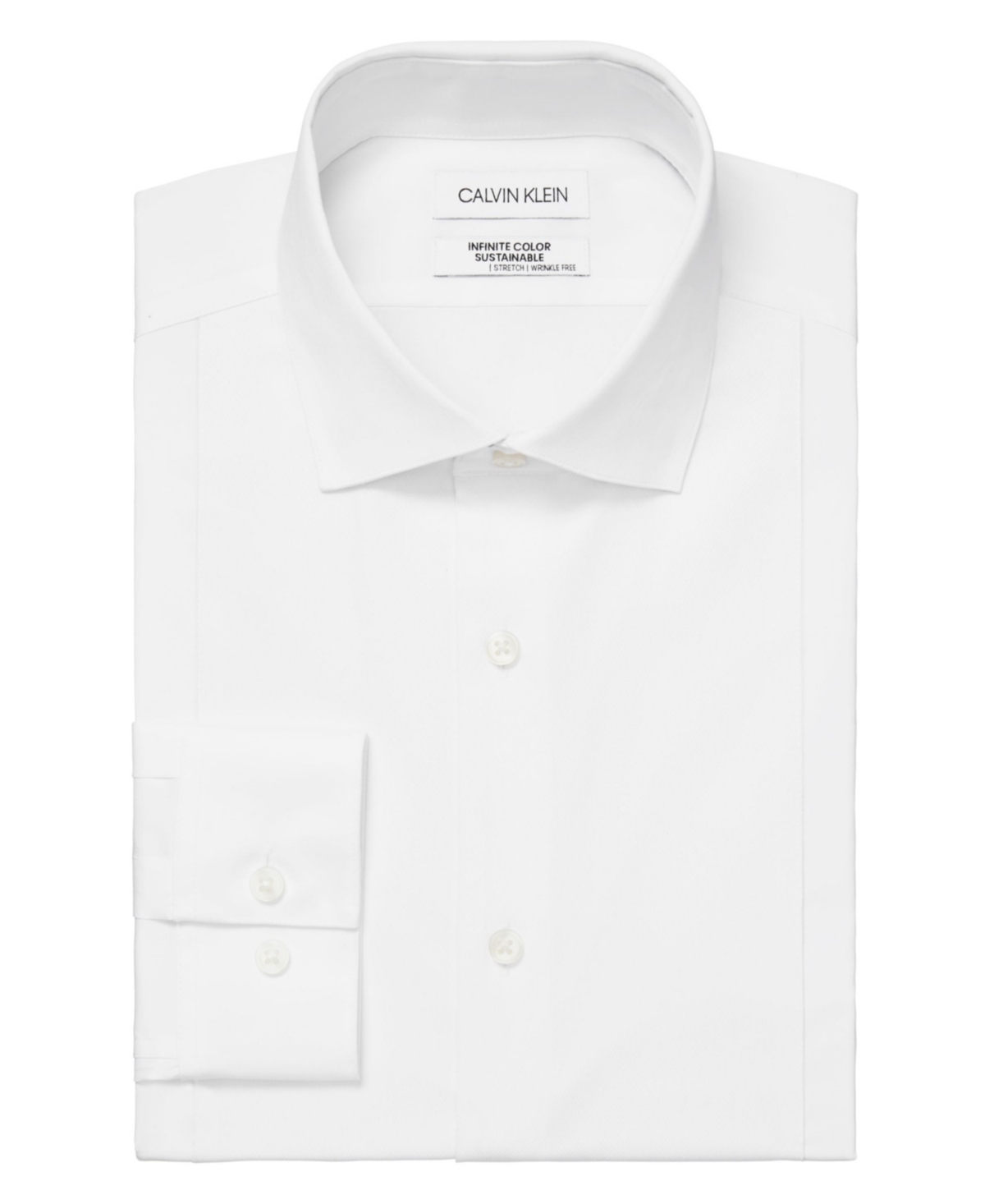 Calvin Klein Men's Infinite Color Regular Fit Dress Shirt In White