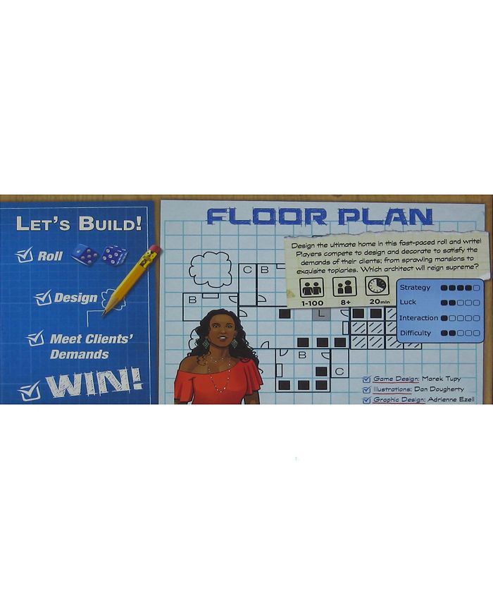 Flat River Group Floor Plan Board Game, 60 Piece Set Macy's