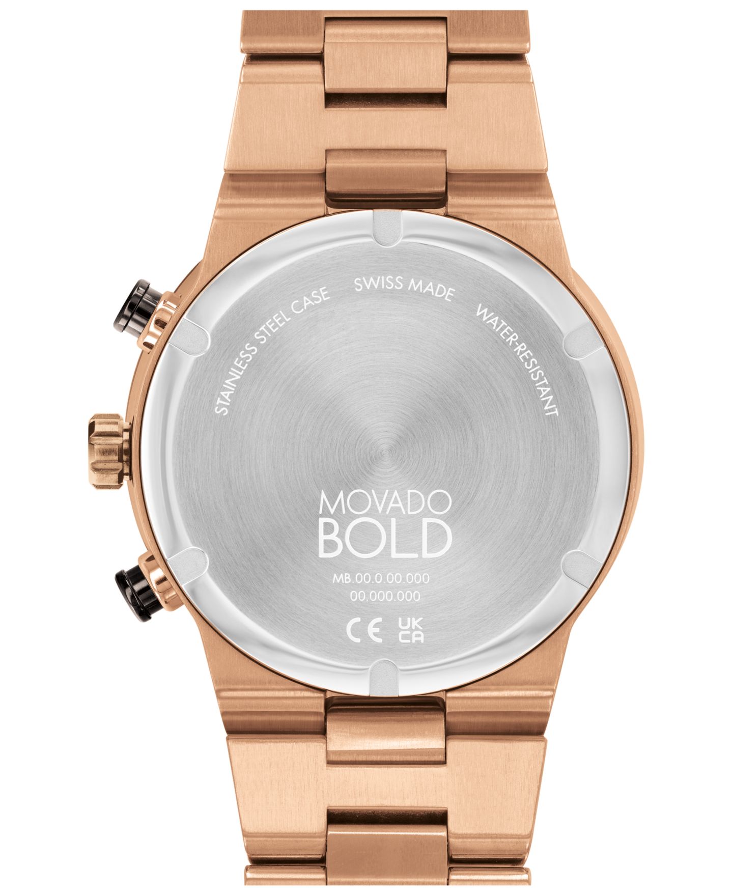 Мужские часы Movado Bold Fusion Swiss Quartz Chronograph Bronze PVD Bracelet Watch 44mm — фото 3