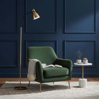 Avery Adjustable Gooseneck LED Reading Floor Lamp (63"), Light Bulb Included