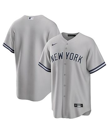Nike Men's Gray New York Yankees Road Authentic Team Jersey - Macy's