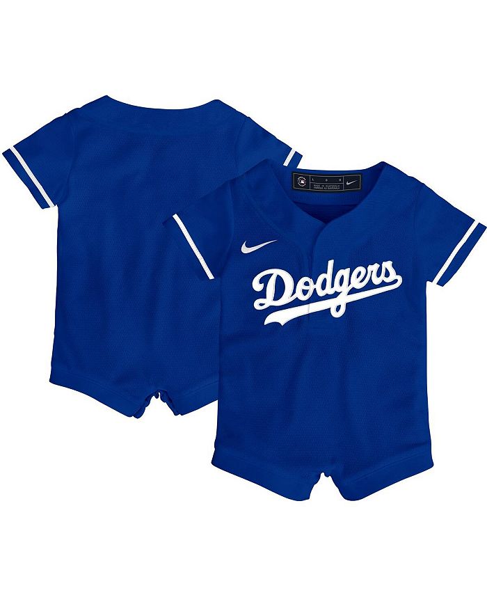 Nike Newborn and Infant Boys and Girls Royal Los Angeles Dodgers Official  Jersey Romper - Macy's