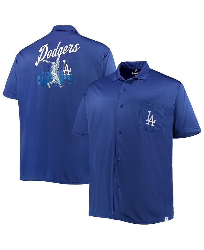 Profile Men's Royal Los Angeles Dodgers Big and Tall ButtonUp Shirt