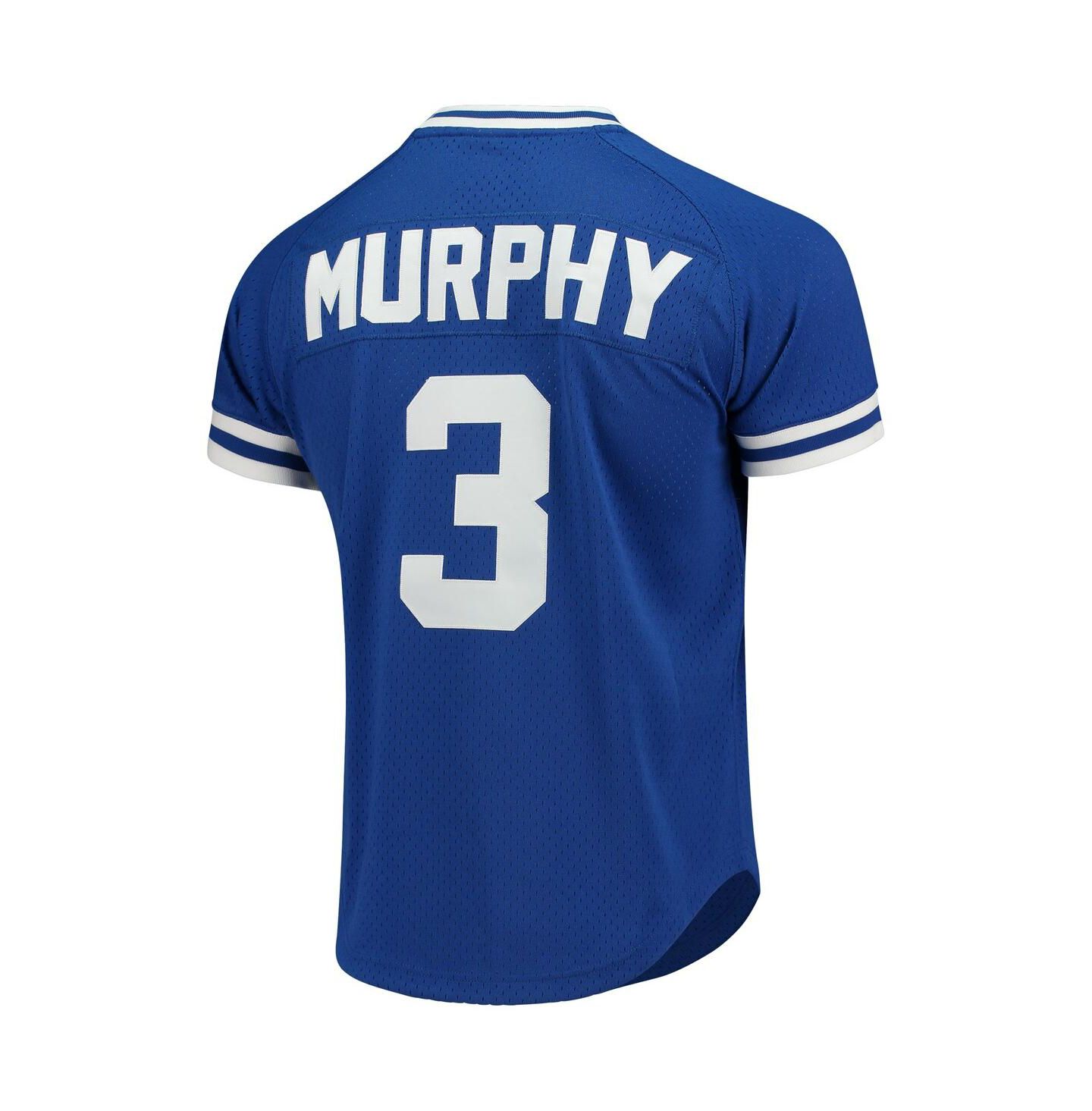 Мужской топ Mitchell & Ness Dale Murphy Royal Atlanta Braves Cooperstown Mesh Batting Practice Jersey — фото 4