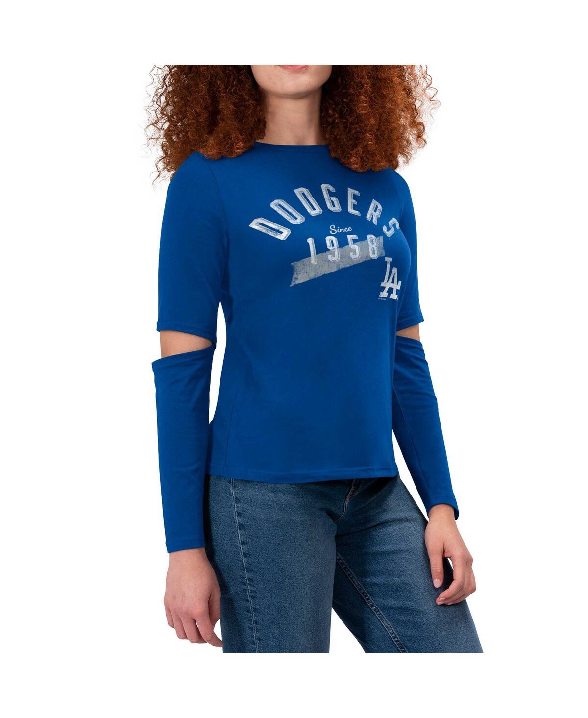Women's Touch Royal Los Angeles Dodgers Formation Long Sleeve T-shirt - Royal