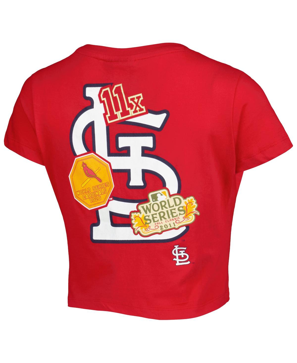 NEW ERA WOMEN'S NEW ERA RED ST. LOUIS CARDINALS HISTORIC CHAMPS T-SHIRT 