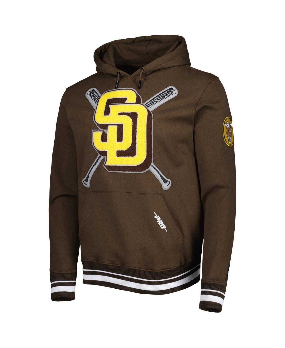 Men's Pro StandardSan Diego Padres Mash Up Logo Pullover Hoodie - Brown