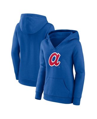 売れ筋商品|||ファナティクス パーカー・スウェットシャツ アウター レディース Women's  Atlanta Braves Forbes Crossover V-Neck Pullover Hoodie  Fanatics Women's Royal Atlanta Braves Forbes Crossover V