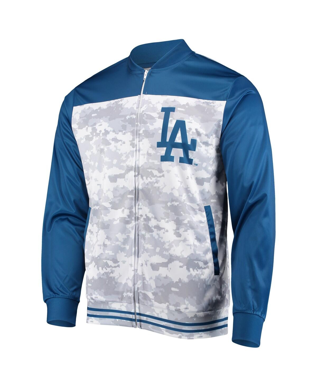 Shop Stitches Men's  Royal Los Angeles Dodgers Camo Full-zip Jacket