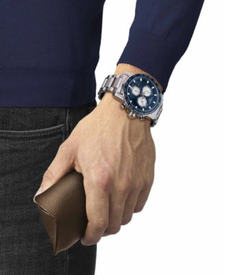 Men's Swiss Chronograph Supersport Stainless Steel Bracelet Watch 46mm