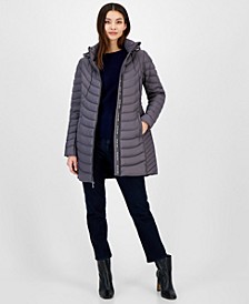 Women's Hooded Packable Puffer Coat, Created for Macy's