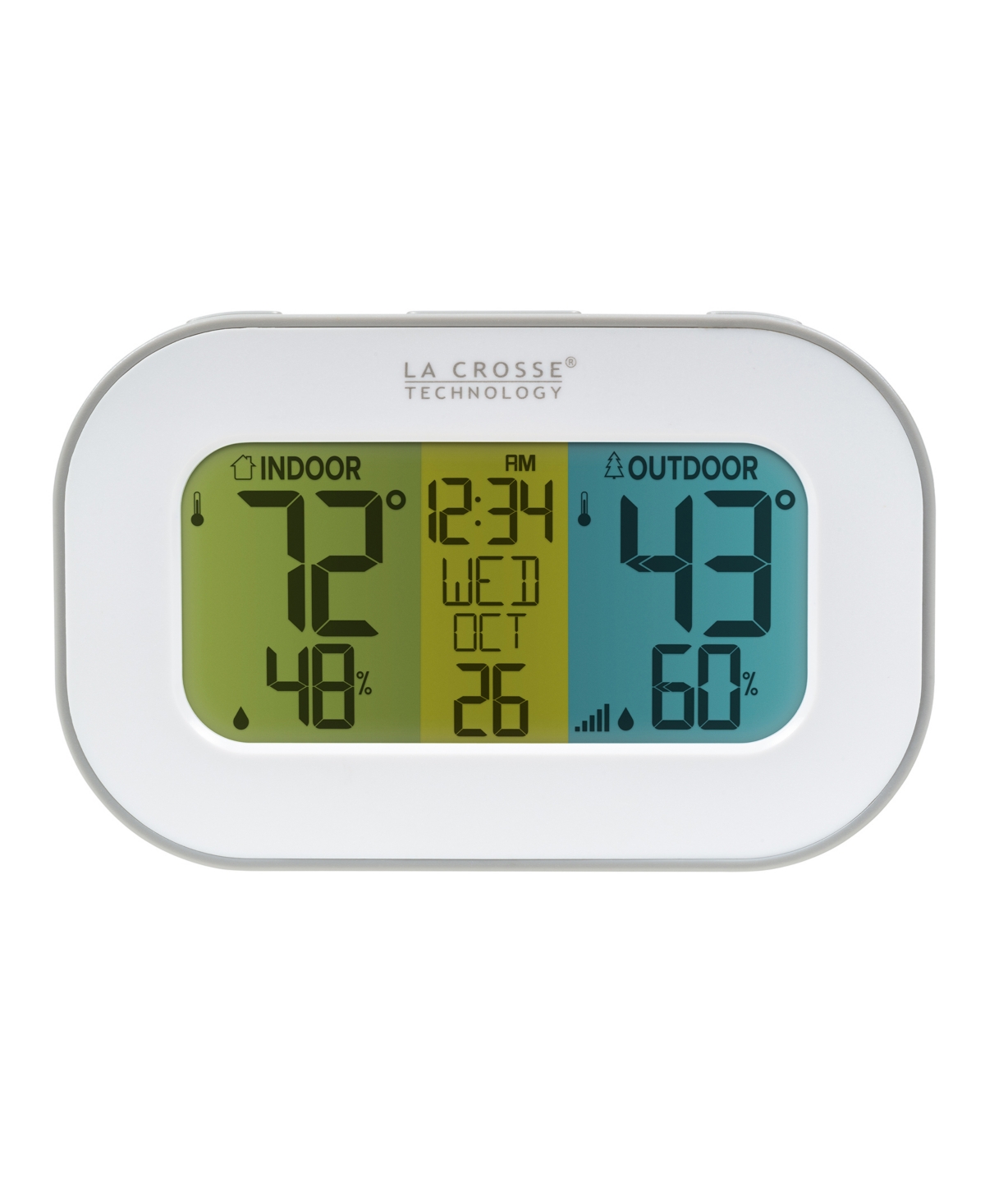 La Crosse Technology 308-148 Wireless Temperature Station With Tri-color Lcd In Black
