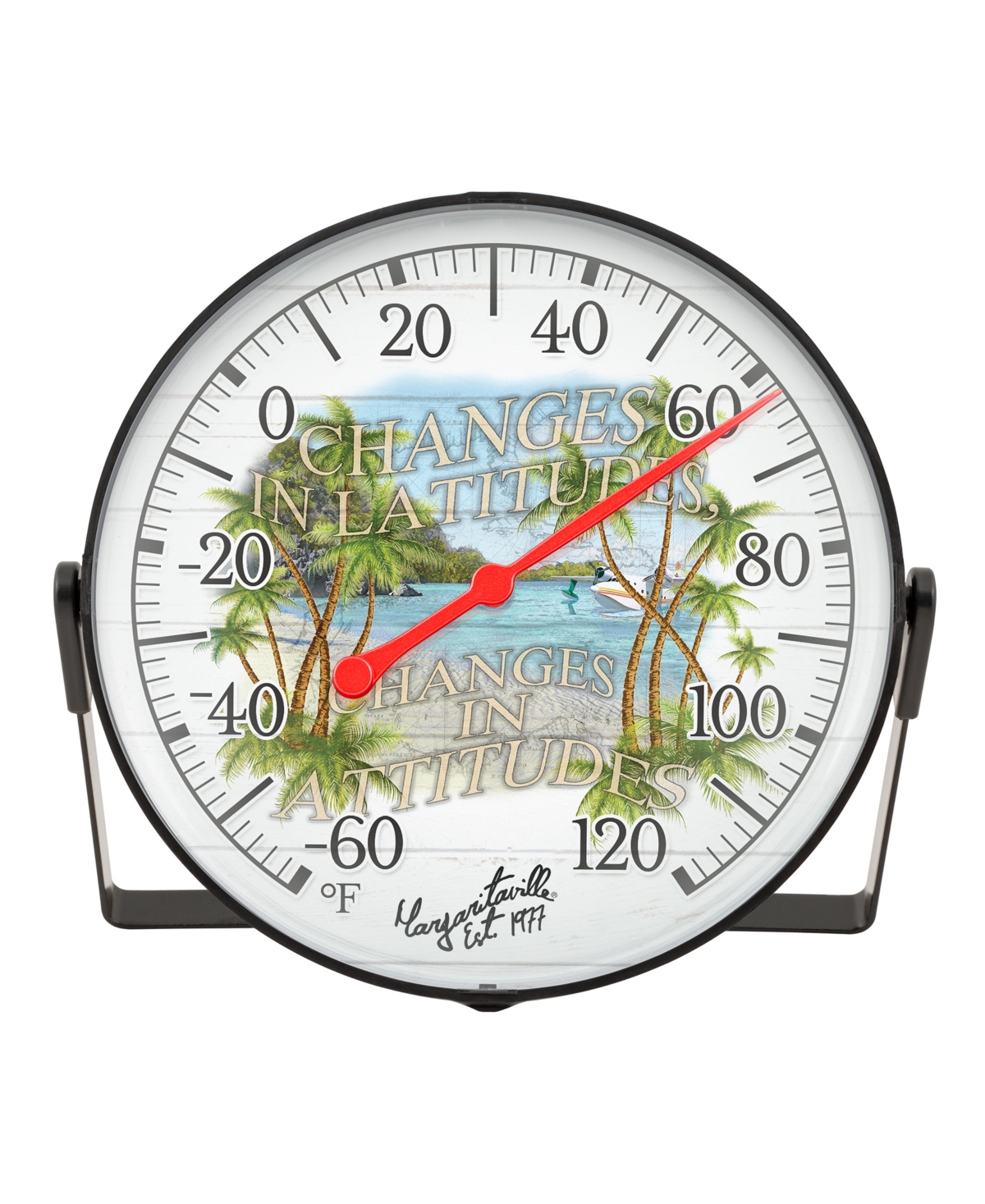 La Crosse Technology 104-20747mv-int "changes In Latitudes, Changes In Attitudes" Margaritaville 5" Bracket Dial Thermome In Multi