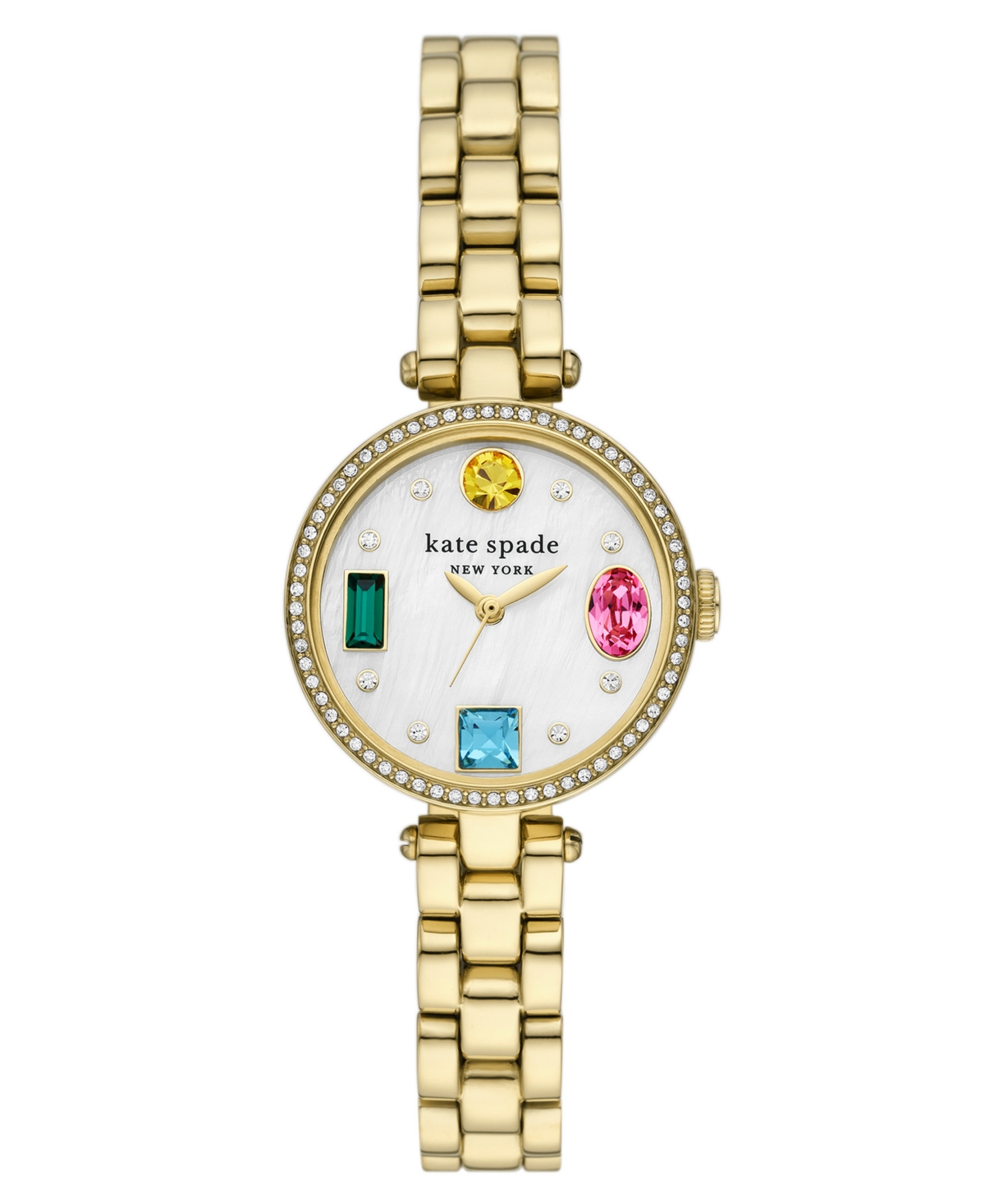 Kate Spade Women's Holland Three-Hand Gold-Tone Stainless Steel Bracelet Watch 28mm