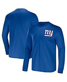 Men's NFL x Darius Rucker Collection by Royal New York Giants Team Long Sleeve T-shirt