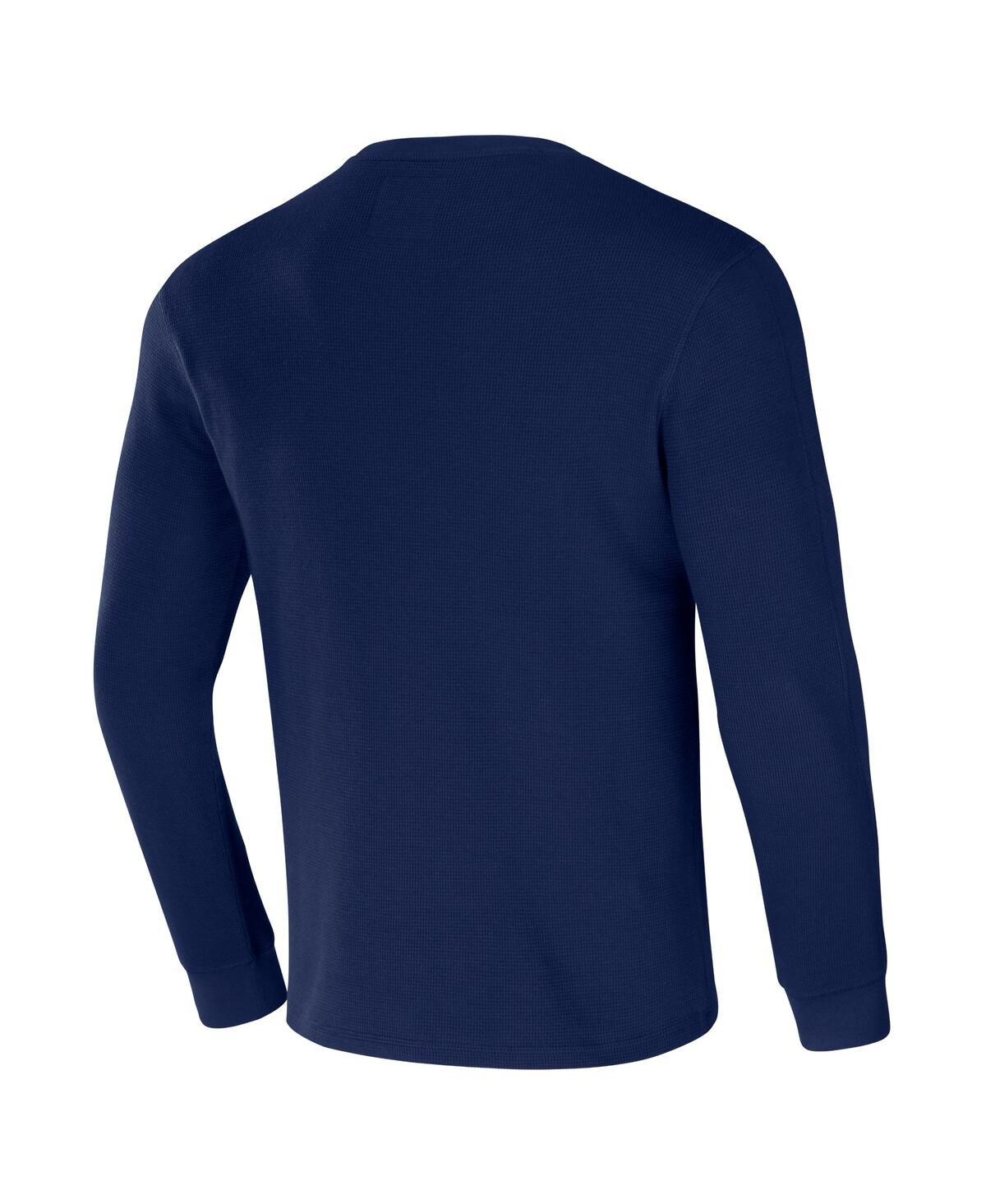 Fanatics Men's Nfl X Darius Rucker Collection By  Navy Tennessee Titans Long Sleeve Thermal T-shirt In Navy