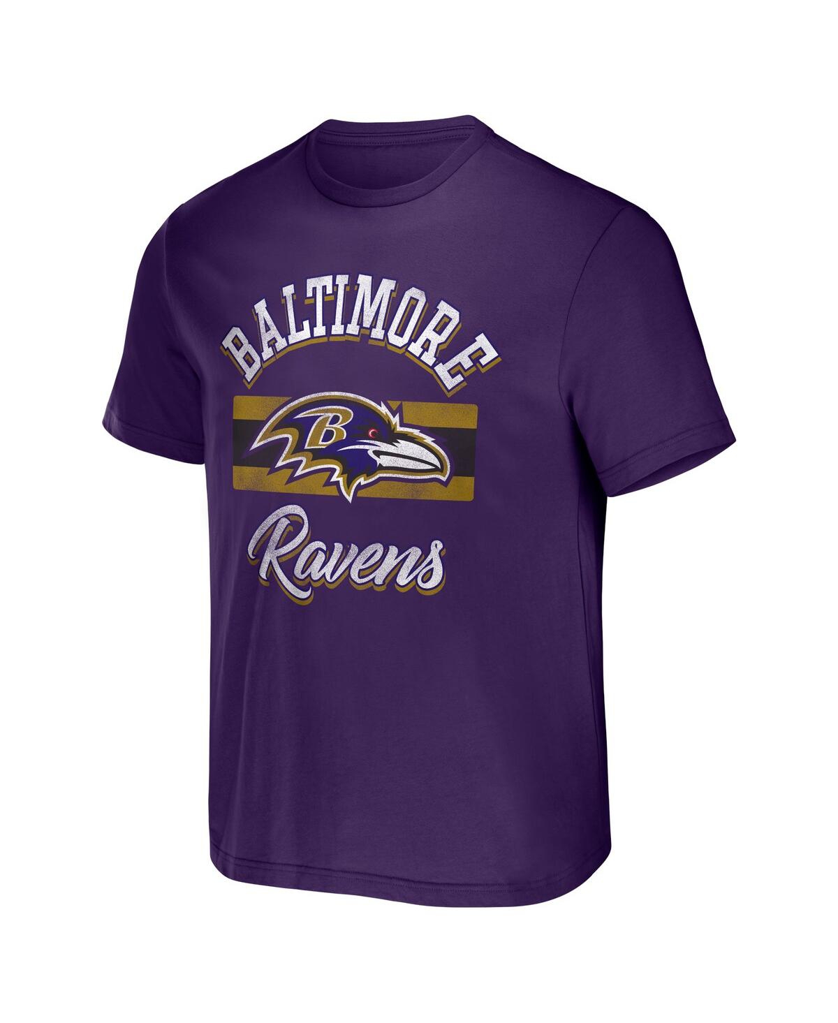 Shop Fanatics Men's Nfl X Darius Rucker Collection By  Purple Baltimore Ravens Stripe T-shirt