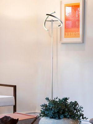 Halo Split 72" LED Torchiere Floor Lamp with Adjustable Head