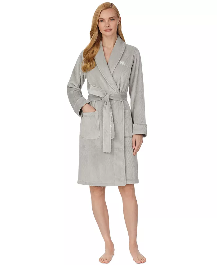 macys.com | Women'S Long Sleeve Shawl Collar Robe