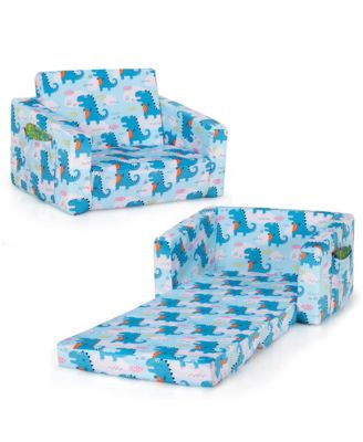 Costway 2-in-1 Convertible Kids Sofa To Lounger Flip-Out Chair - Macy's