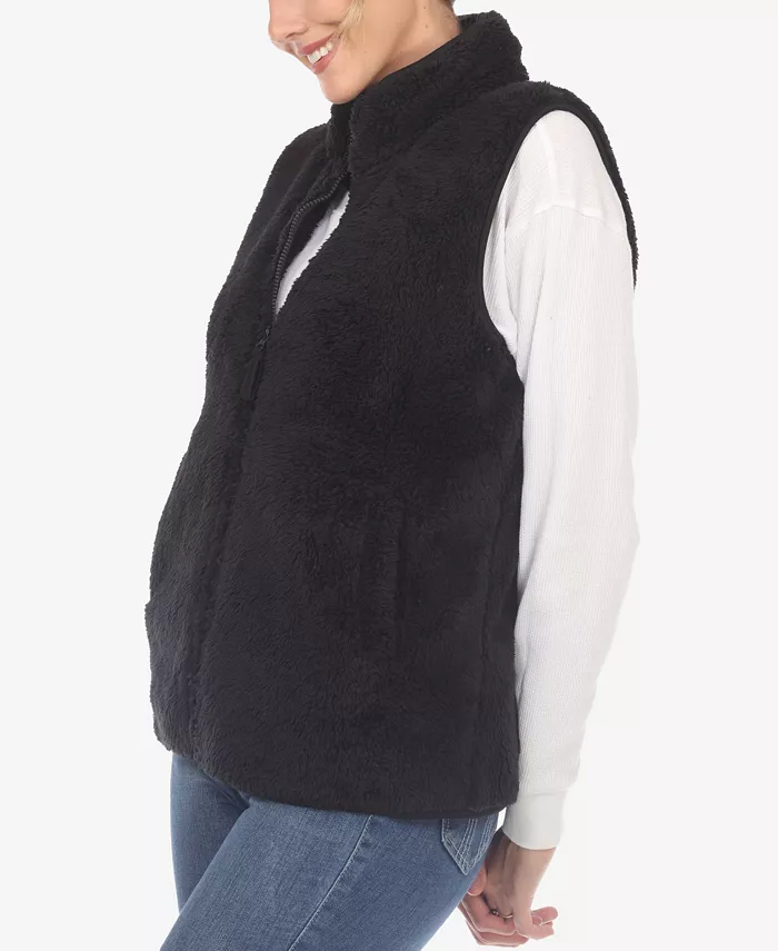 Women's Zip Up Sherpa Vest - thumbnail 3