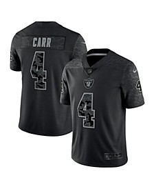 Men's Derek Carr Black Las Vegas Raiders Reflective Limited Jersey