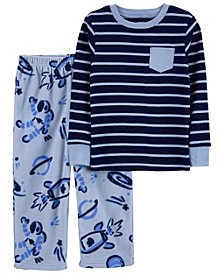 Toddler Boys Fleece Pajama, 2 Piece Set