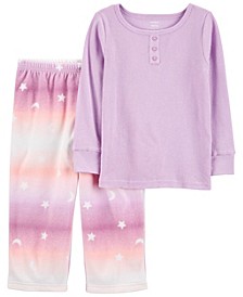 Toddler Girls Thermal Fleece Pajama, 2 Piece Set
