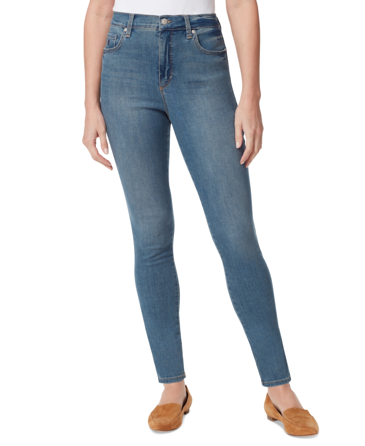 Gloria Vanderbilt Women's Amanda Skinny-leg High Rise Jeans In Teton Wash