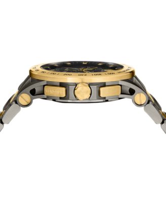 Versace Men's Swiss Chronograph Sport Tech Two-Tone