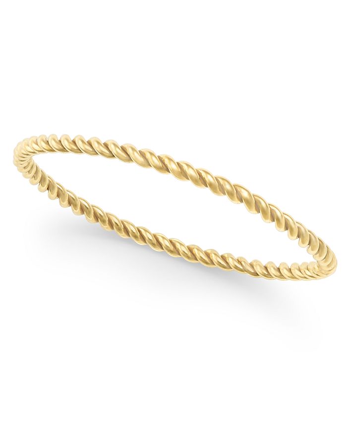 Lola Ade 14k Gold-Plated Special Twist Stacking Ring - Macy's