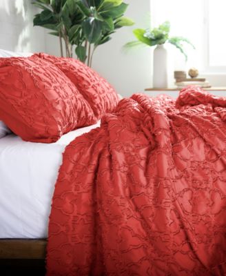 Stella Clipped Jacquard Comforter Set
