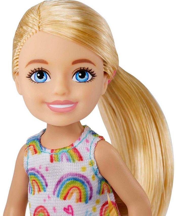 Barbie Chelsea Doll with Blonde Hair in Rainbow Dress Macy's