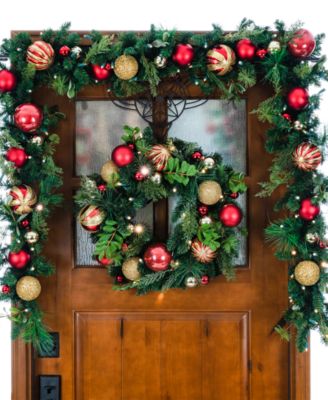 24" Lighted Christmas Wreath, Christmas Classic