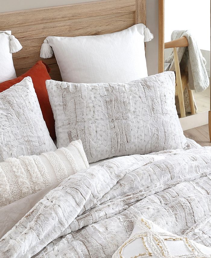 Peri Home Snow Leopard Ivory 3 Piece Comforter Set, King Macy's