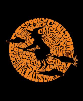 Women's Spooky Witch Word Art Crew Neck Sweatshirt