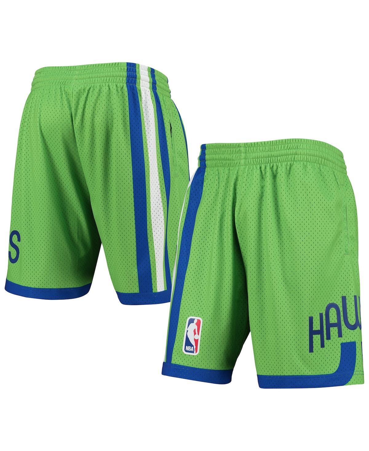 Mitchell & Ness Men's  Green Atlanta Hawks 1970-71 Hardwood Classics Swingman Shorts In Green