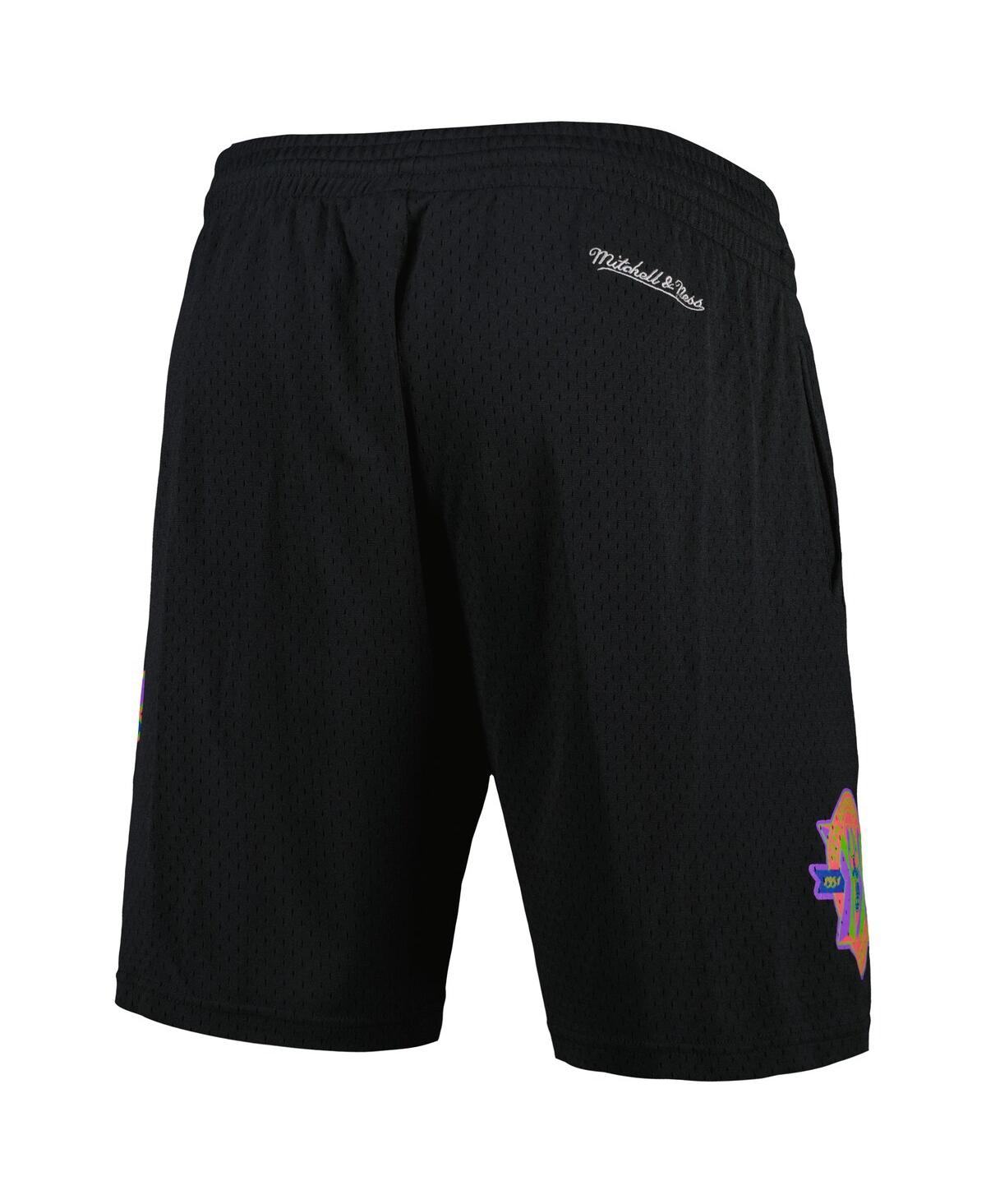 Mitchell & Ness Men's  Black Chicago Bulls Hardwood Classics Color Bomb Energy Shorts In Black