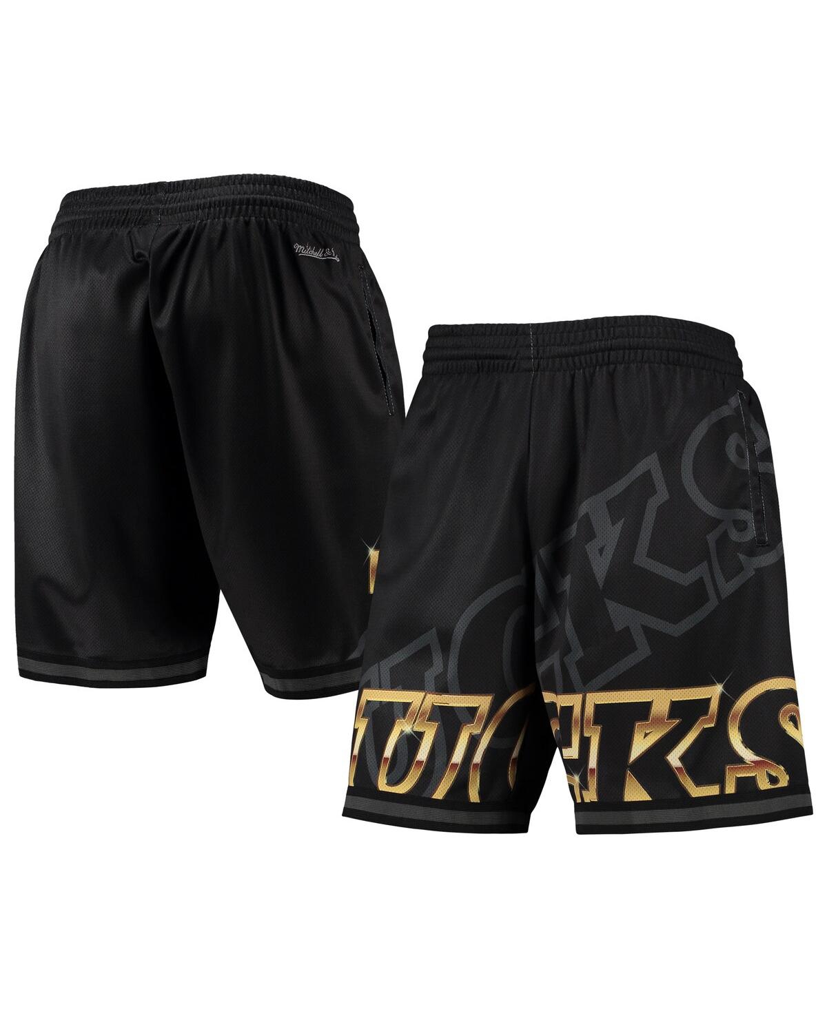 Mitchell & Ness Men's  Black Milwaukee Bucks Big Face 4.0 Fashion Shorts In Black