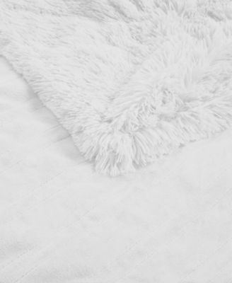 Shaggy Electric Faux-Fur Throw, 50" x 60"