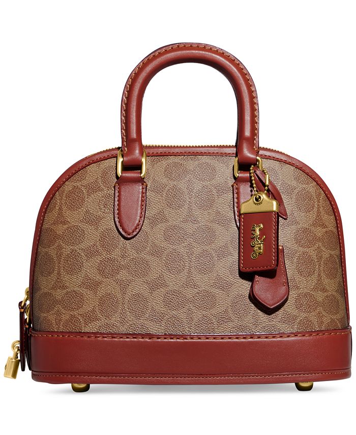 COACH Leather Revel Convertible Dome Bag with Convertible Straps - Macy's