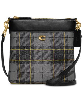 COACH - Boxed Kitt Messenger Crossbody with Plaid Print