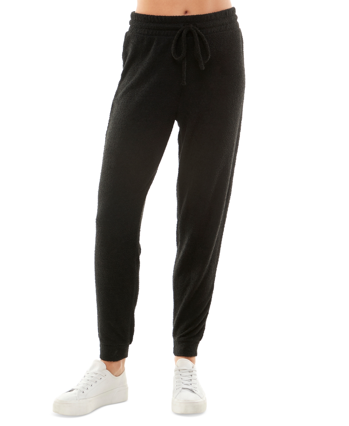 Ultra Flirt Juniors High rise Drawstring waist Teddy Joggers In