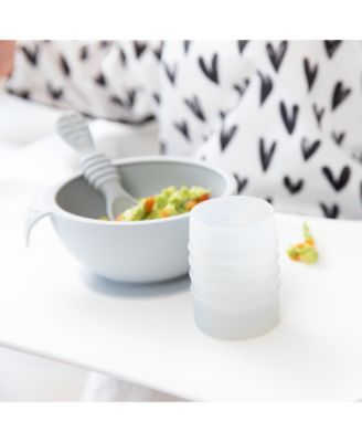 Baby Bowl with Lid and Spoon First Feeding, 3 Piece Set