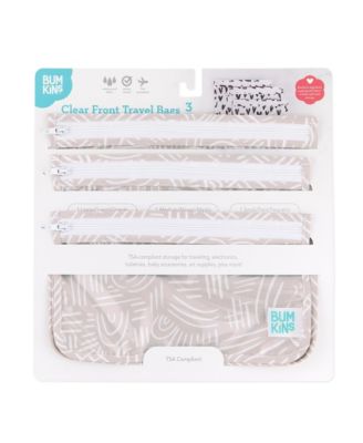 Baby Girls Printed Travel Water Resistant Bag, Pack of 3