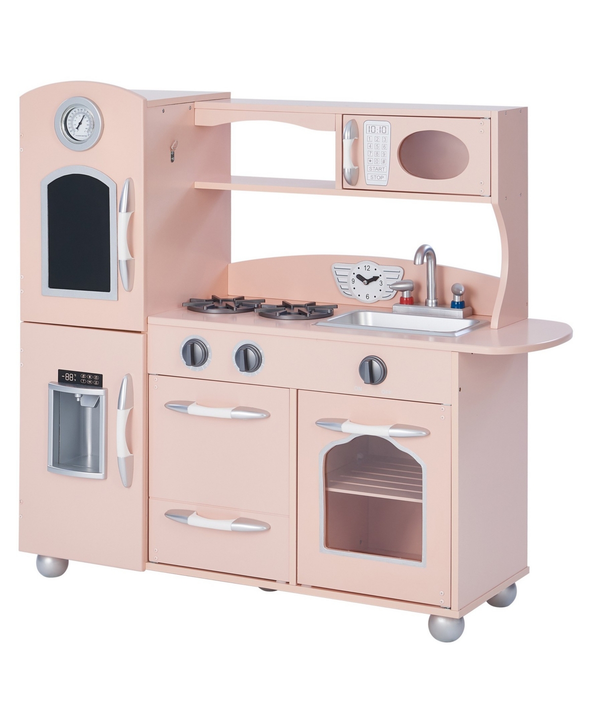Teamson -little Chef Westchester Retro Play Kitchen In Pink