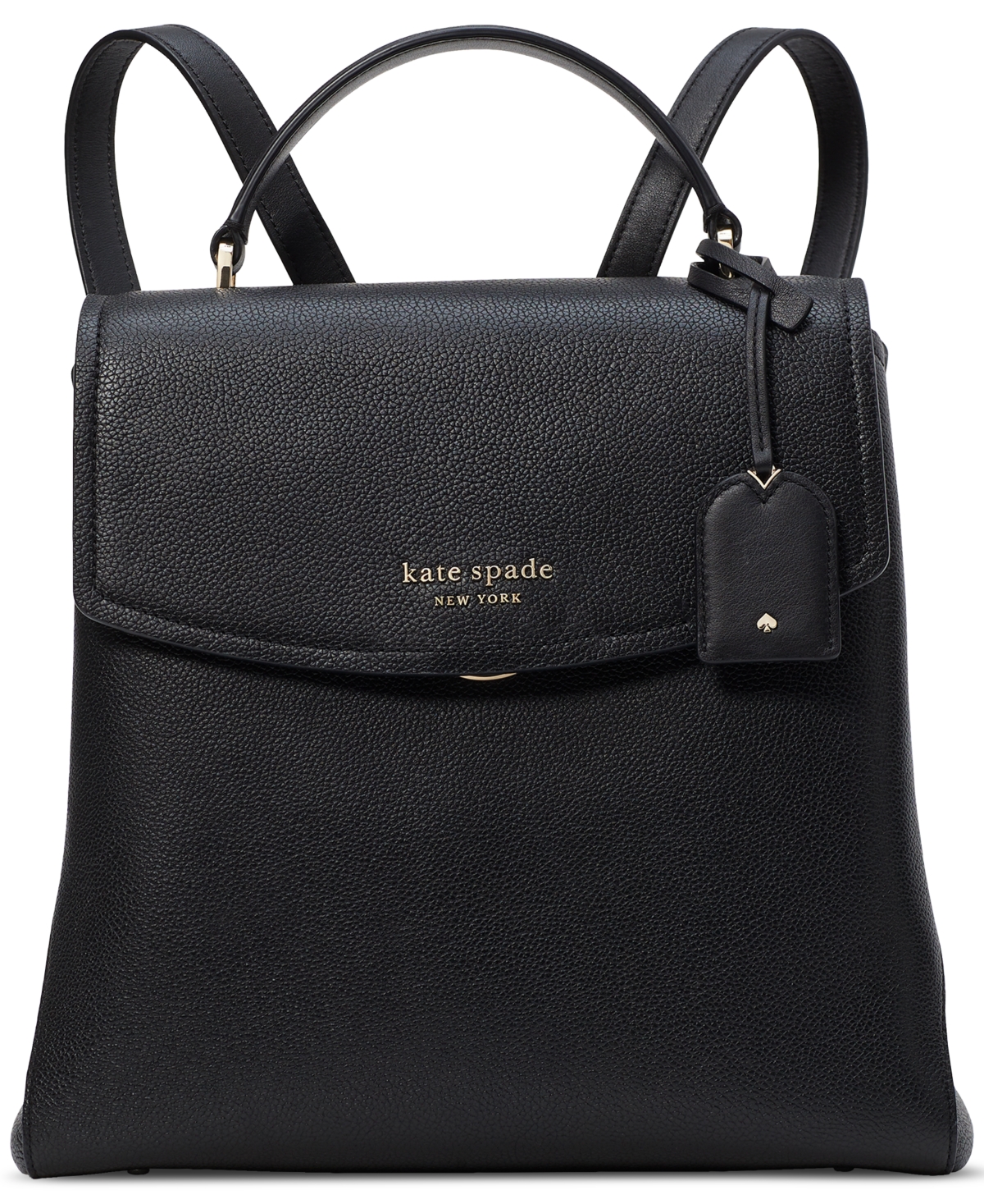 Kate Spade Thompson Triple Compartment Pebbled Leather Backpack In ...