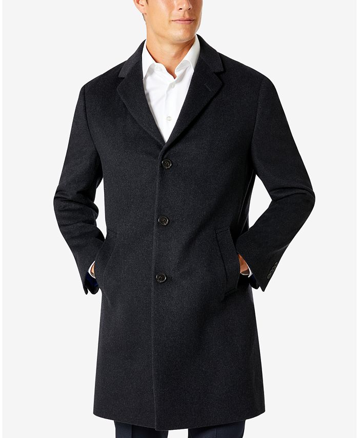 Kenneth Cole Reaction Men's Single-Breasted Classic Fit Overcoat - Macy's