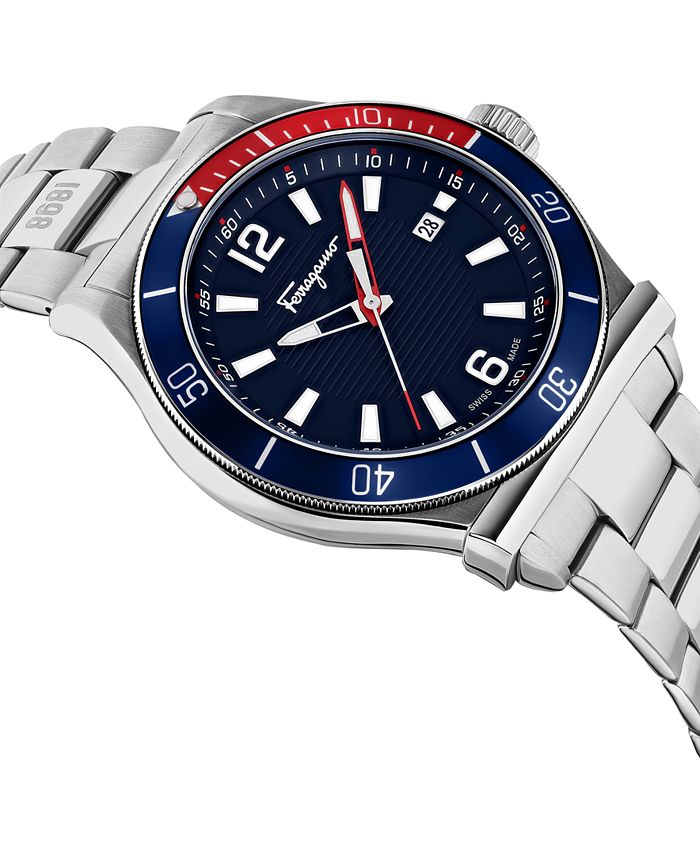 Ferragamo Salvatore Men's Swiss 1898 Sport Stainless Steel Bracelet